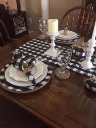 Black And White Dining Room Decor Beautiful And Versatile Black And White 1 Squared Etsy Dining Table Decor Black Living Room Table Dining Room Table Decor