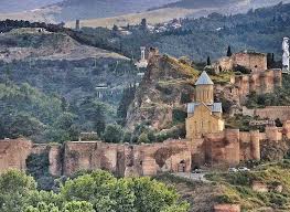 Narikala Fortress In Tbilisi Capital Of Georgia Seculo Xii Georgia Aldeias