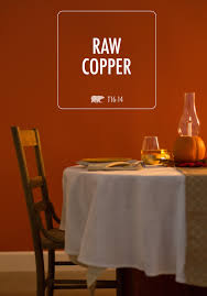From summer squash to orange sky, pick a paint from one of these top designers and prepare to be dazzled. 2016 Trend Color Spotlight Raw Copper Dining Room Colors Interior Paint Colors For Living Room Room Paint Colors