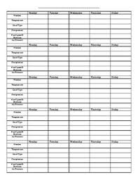 Monthly Weather Chart