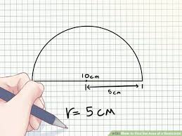 How To Find The Area Of A Semicircle Circle Math Maths Area Finding Area