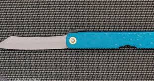Blue Water Drop Pattern Handle Higonokami Knife Drops Patterns Blue Water Knife