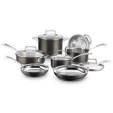 1 quart saucepan with glass 20cm steamer insert. Cuisinart Chef S Classic 11 Piece Stainless Steel Cookware Set In Black And Stainless Steel Bsc7 11 The Home Depot