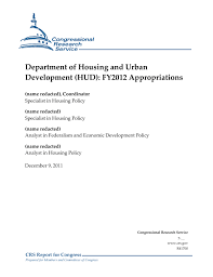 department of housing and urban development hud fy2012