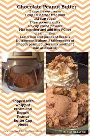 Chocolate Peanut Butter Ice Cream Pampered Chef Ice Cream Maker Recipe Peanut Butter Ice Cream Recipe Ice Cream Maker Recipes