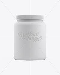Matte Protein Jar W Screw Cap Mockup In Jar Mockups On Yellow Images Object Mockups Mockup Free Psd Psd Template Free Screw Caps