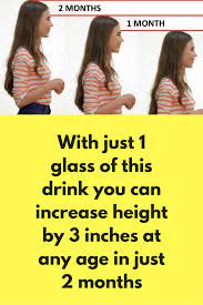With Just 1 Glass Of This Drink You Can Increase Height By 3 Inches At Any Age In Just 2 Months Thi How To Grow Taller Increase Height Increase Height Exercise