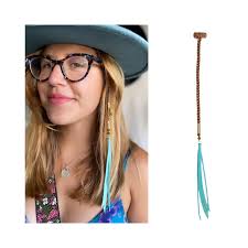 Turquoise Hair Charm With Clip in Hair Extension, Interchangeable Hair  Jewelry, Festival Hair