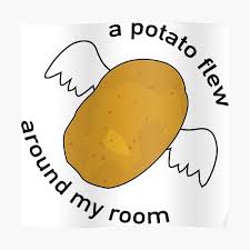 A potato flew around my room. Potato Posters Redbubble