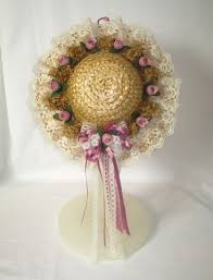 Hanging Decorative Straw Hats These Decorative 9 Inch Straw Hats Serve As A Great Home Accent For The Craft L Straw Hat Crafts Hat Crafts Hat Decoration