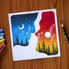 Simple and easy daisy flower painting with acrylic htt. Deepak Kumar Singh On Twitter Eiffel Tower Sunset Scenery Drawing With Oil Pastels Watch Video Https T Co 9gr4acli8u Art Drawings Diy