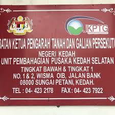 Pejabat pengarah tanah dan galian pahang. Unit Pembahagian Pusaka Kedah Selatan 21 Visiteurs