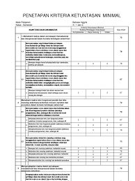 Bahasa inggris kelas / semester : Contoh Kkm Kurikulum 2013 Bahasa Inggris
