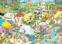 Check spelling or type a new query. Jan Van Haasteren Camping In The Forest 1000 Piece Jigsaw Puzzle