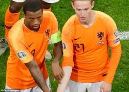 Netherlands player ratings vs bosnia & herzegovina: Holland Midfielder Gini Wijnaldum Hits Out At Football Racism In Celebration With Frenkie De Jong Daily Mail Online