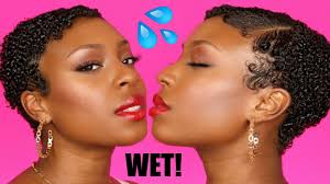 A perm rod set on short natural hair will look similar to comb twists (aka coils). How To The Wet Look On Short Natural Hair Tapered Twa