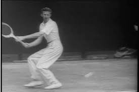 Don Budge defeats Bunny Austin at Wimbledon Tennis Championships 1938