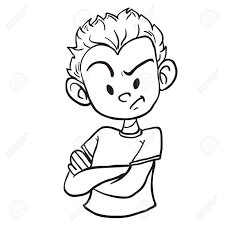 Side pose character arms character set, hand in hand vector recruiter cartoon custom flat welcome to the job business man with arms out cartoon arm vector man welcomes. Angry Boy With Crossed Arms Cartoon Illustration Isolated On Royalty Free Cliparts Vectors And Stock Illustration Image 93389052