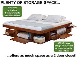 Check spelling or type a new query. Memomad Bali Storage Platform Bed With Drawers King Size Caramel Beachfront Decor
