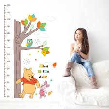 Winnie The Pooh Wall Stickers Children Height Measure Growth