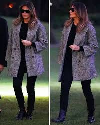 This morning, melania trump flew down to texas to visit a detention center in mcallen where 55 migrant children are being held. Melania Trump News Donald Trump S Wife Battles Wind In Grey Coat In Washington Express Co Uk