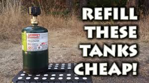 Propane is highly flammable and this can be dangerous if you don't use common sense. How To Refill Coleman Propane 1lb Fuel Cylinder Canister Tanks Bottles Diy For Dirt Cheap Youtube