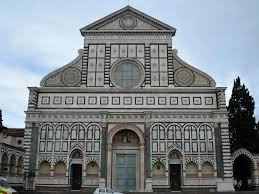 020 Early Renaissance Alberti Facade Of Santa Maria Novella By Alberti 1448 70 Florence The Marble Facade Of Santa Maria Novella Designed By Alberti Co