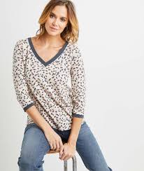 Check spelling or type a new query. T Shirt Manches 3 4 Imprime Femme Beige Grain De Malice