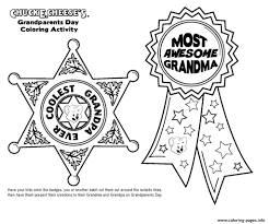 Grandparents Awards Printable Coloring Pages Printable