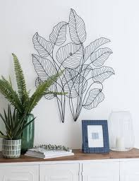Deco Murale Feuilles En Metal Ajoure Noir Maisons Du Monde En 2020 Parement Mural Deco Murale Deco