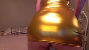 CougarBabeJolee - Shiny Dress Pretty Arse Video