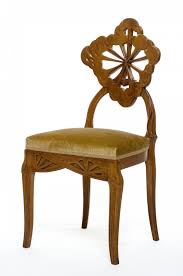 Chaise Aux Ombelles Emile Galle 1846 1904 Nancy 1902 Date De Creation Du Modele 1904 Date De Fabrication Het Meubles Art Nouveau Art Decoratif Art Nouveau
