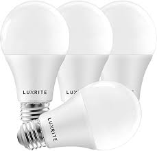 Luxrite A19 Led Light Bulbs 100 Watt Equivalent Dimmable 3000k Warm White 1600 Lumens Enclosed Fixture Rated Standard Led Bulbs 15w Energy Star E26 Medium Base Indoor And Outdoor 4 Pack Amazon Com