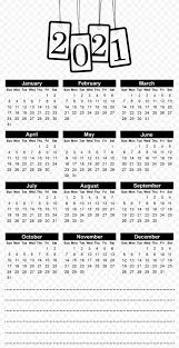 Brains 25 cents wall calendar. Hd 2021 Beautiful Black Calendar With Notes Section Clipart Png Citypng