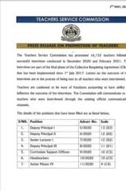Subscribe to ntv kenya channel for latest kenyan news today and everyday. Tsc Promotions Complete Processing Of 2021 Tsc Promotions Results For The Teachers Fully Completed Promotion Letters To Be Dispatched In May News Pro