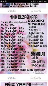 nilgun gezek adli kullanicinin amigurumi panosundaki pin sira yorum ordu