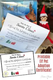 Which one is your favourite? Elf On The Shelf Pet Adoption Certificate Printable Mama Cheaps