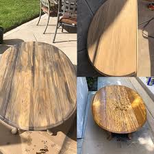 My Current Project Weathering An Oak Coffee Table I See All My Mistakes But Am Still Happy With It Now To Wax On And Wax Oak Coffee Table Coffee Table Table