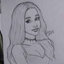 Zwart wit tekenen moeilijk meiden : Schattige Tekeningen Ariana Grande Tekenen Coloring And Drawing