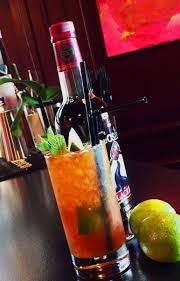 Cocktail Of June Bar Le Dix Dark Stormy Rhum Gosling S Fresh Lime Home Made Ginger And Lime Syrup Ginger Be Yummy Drinks Ginger Beer Fresh Lime