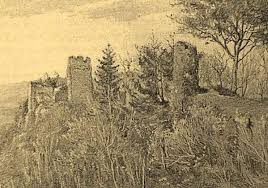 Chateau Corbeau Meylan Ruines Chateau Fort Peintre Paysagiste