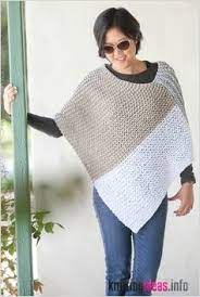 Two piece knitted poncho pattern. Two Piece Knit Poncho Pattern Diy And Crafts Knitting Poncho Free Knitting Pattern