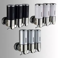 Bathroom Triple Shower Gel Dispenser Body Lotion Shampoo Liquid Soap Dispenser Ebay Shower Soap Dispenser Bathroom Soap Dispenser Shampoo Dispenser