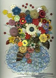 Pin By Shahnaz On Tvorchestvo Button Crafts Button Creations Button Art