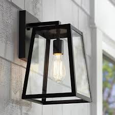 Arrington 13 High Glass And Mystic Black Outdoor Wall Light 6c758 Lamps Plus Outdoor Wall Light Fixtures Black Outdoor Wall Lights Exterior Light Fixtures