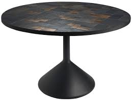Reclaimed slate can be used to create stunning and practical worktops. Casa Padrino Luxury Dining Table Multicolor Black O 120 X H 76 Cm Round Kitchen Table With Slate Tiles Ceramic Tiles
