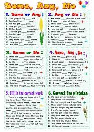 Use for end of year and summer review. Some Any No English Esl Worksheets For Distance Learning And Physical Classrooms Learn English Learn English Words Teaching English Grammar