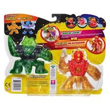 Heroes Of Goo Jit Zu 2pk Blazagon Vs Rock Jaw Action Figures In 2020 Action Figures Hero Pokemon Birthday