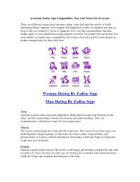 By imelda green 5 years ago. Dating By Zodiac Sign