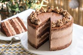 Layer Cake Au Chocolat Empreinte Sucree Cake Chocolat Cremeux Chocolat Gateau Anniversaire Chocolat